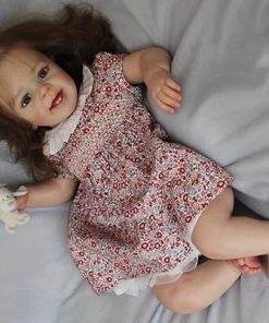 Pinky Reborn Toddler Baby Dolls Girl 24 Inch 60cm Realistic Girl Dolls Handmade Newborn Real Life Baby Dolls Birthday Gift for Girls Gift