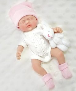 Mire & Mire Reborn Baby Dolls 7 Inch Silicone Doll Mini Realistic Newborn Baby Dolls Silicone Full Body Stress Relief Hand Made 2