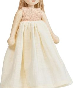 Tender Leaf Toys – Ferne and Lola Wooden Dolls – Large Handcrafted Multicultural Dolls with Rotating Arms and Legs – Develop Creativity and Storytelling Skills – Imaginative Play – Age 3+ (Ferne)