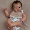 Lifelike Reborn Baby Dolls Girl Sleeping – 18 Inch Realistic Newborn Baby Doll, Soft Cloth Body & Poseable Vinyl Limbs, Real Life Doll w/Complete Accessories Birthday Gift for Kids Age 3+ 4