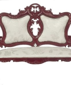 Dollhouse Miniature Mahogany Victorian Parlor Sofa