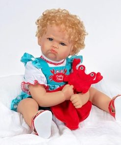 Paradise Galleries 22 Inch Realistic Reborn Baby Girl Doll in Crabby Outfit with Soft Lovie Blanket and Accessories Giftable Set – Crabby Cakes 2