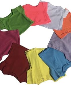 The New York Doll Collection Assorted Colored Doll T-Shirts Clothes fits 18 Inch Dolls, Solid Colored top