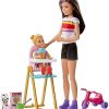 Doll and Playset, City Tails, Feel Fine Dr’s Office with Doll, Cat Figure, Furniture and Accessories, Gifts for Kids, HLH22 4