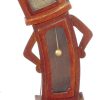 Dollhouse Miniature Woncky Working Clock, Walnut Finish