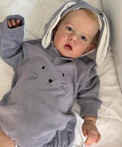 Pinky Reborn Baby Doll 20 Inch Boys Lifelike Newborn Soft Baby Dolls, Weighted Cloth Body Dolls Toy Birthday for Age 3+