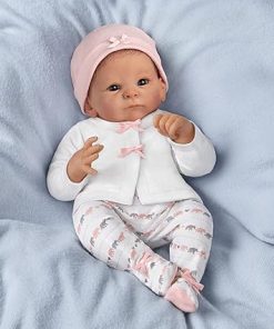 The Ashton-Drake Galleries Little Peanut Baby Doll, 17 inches, Handcrafted Vinyl with Extra Outfit, by Tasha Edenholm (Pink) 2