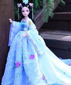 Chinese Costume 12 Ball Jointed Doll Ancient Fairy Princess Girl Dress Up Toys with Full Set Chinese Hanfu Clothes, 11.8 inches Xiao Qiao 2