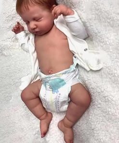20 Inch Reborn Baby Dolls Silicone Full Body Vinyl Realistic Newborn Baby Doll Sleeping Boy That Look Real Babies Toy Accessories for Kids Age 3+ 2