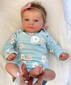 Lifelike Reborn Baby Dolls Girl – 18 Inch Baby Doll Realistic Newborn Girl Silicone, Cloth Body Adorable Reborn Baby Doll Real Life Babies Reborn Doll Toys with Accessories Birthday Gift for Kids
