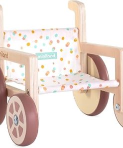 Miniland Doll Wooden Wheelchair Made with ECO Quality Materials which Provide Inclusion to The Play