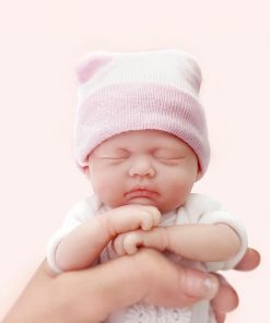 Reborn Baby Doll 7 Inch Silicone Doll Girl Mini Realistic Newborn Baby Dolls Silicone Full Body Stress Relief Hand Made