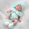 7 Inch Reborn Baby Doll ， Silicone Doll Girl Darcy, Mini Realistic Newborn Baby Dolls Silicone Full Body with Feeding Accessories & Gift Box