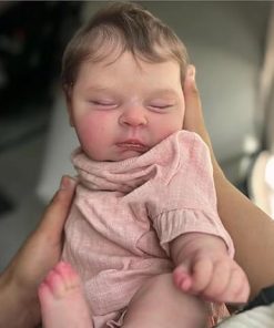 iCradle Lovely Real Look Reborn Baby Doll Girl 20 inch 50 cm Soft Vinyl Baby Doll Realistic Sleeping Newborn Doll Toy for Ages 3+ 2