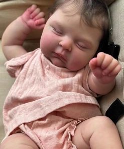 -20 Inch Reborn Baby Dolls Realistic Newborn Bebe Sleeping Baby Dolls Cute Face with Outfit & Accessories Playmates for Age 3+