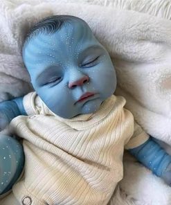 Pinky Reborn Avatar Baby Dolls 20 Inch Soft Vinyl Realistic Newborn Sleeping Baby Girl Doll Toy Accessories Gift Set for Kids Age 3+ 2