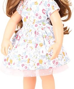 Gotz Hannah Summertime – 19.5″ All Vinyl Poseable Brunette Doll with Hair to Wash & Style, Brown Eyes, Sunhat, Sunglasses & Sandals