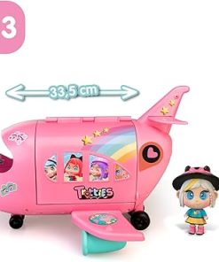 Chiara Airplane, Pink Toy Airplane and Mini Doll, 20 Accessories, Stickers and Various Spaces and Game Modes, from 3 Years, Famous (TFT12000) 2
