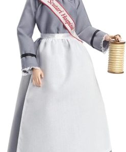 Barbie Inspiring Women Series Florence Nightingale Collectible Doll, Approx. 12-in, Wearing Nurse’s Uniform, Apron and Cap with Doll Stand and Certificate of Authenticity