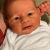 Zero Pam Reborn Baby Dolls 18 Inch Realistic Baby Doll Handmade Doll with Hair Soft Cloth Body Like Real Babies for Girls Boys Toys with Feeding Accessories 3
