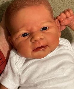 Angelbaby Reborn Baby Doll Boy Look Real 17 inch Handmade Realsitic Baby Newborn Silicone Preemie Doll Life Like Weighted Body Dolls & Accessories