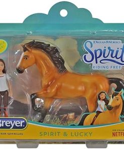 Breyer Spirit Riding Free – Spirit and Lucky Small Horse and Doll Toy Set