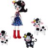 Mattel Enchantimals Family Toy Set, Cambrie Cow Doll with Ricotta & Family, Includes 6-inch Doll with 3 Cow Figures to Play Out Family Fun, Great Gift for 3-8 Year Olds