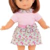 Corolle Ma Pia 14″ Doll – with Pink Floral Outfit and Matching Headband, Soft-Body, Sleeping Eyes and Vanilla Scent, for Ages 4 Years and up