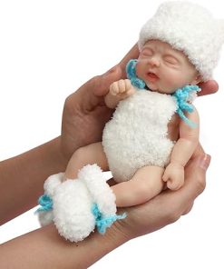 Reborn Baby Doll 7 Inch Silicone Doll Girl Mini Realistic Newborn Baby Dolls Silicone Full Body Stress Relief Hand Made