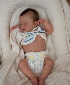 Pinky Reborn Baby Dolls 20inch Realistic Newborn Boy Silicone Vinyl Full Body Soft Weighted Reborn Toddler for Age 3+