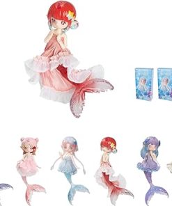 BJD Dolls Blind Box,Kawaii Penny’s Treasure Box Series-Mermaid 1/12 Ball Jointed Doll Collectable Doll Figure Posable Dress Up Doll for Girls Gift Toys