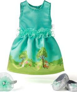 American Girl WellieWishers 14.5-inch Doll Garden Adventure Outfit with Silver Headband and Matching Shoes, For Ages 4+