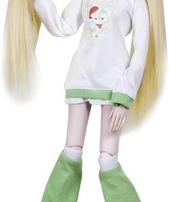 1/3 SD Doll 24″ Ball Jointed BJD Doll Anime Style Fashion Doll Movable Joints Dolls, Sunny Girl, Blond Braid Hair