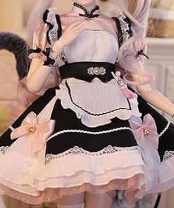 BJD Doll 1/3 – Female Doll Clothes, Adorable Cat Maid and Maid Outfits (Clothes Only, No Doll’s Body, Wig, Shoes, etc and Other Accessories) 2