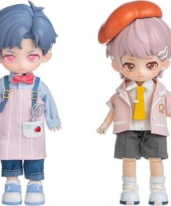 BJD Dolls Blind Box,Kawaii BJD Dolls SIMONTOYS Series-PEETSOON Male Classmate 1/12 Ball Jointed Doll Collectable Action Figure for Girls Gift Toys 2