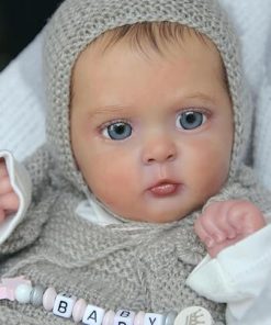 19 Inch Realistic Newborn Baby Dolls Boy, Real Life Reborn Baby Dolls with Soft Weighted Cloth Body Handmade Toys Gifts with Accessories for 3+ Years Old Kids