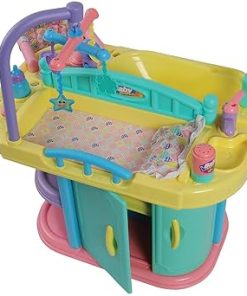 Constructive Playthings Baby Doll Changing Table with Accessories, Multicolor
