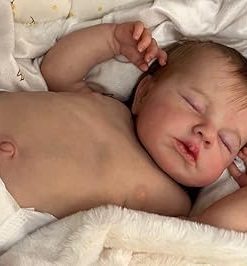 Anano Realistic Baby Dolls Full Body Silicone Waterproof 20 Inch Real Looking Sleeping Reborn Baby Dolls That Look Real Newborn Flexable Soft Whole Body Life Like Babies Girl Doll