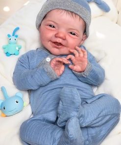 -20inch Cloth Body Soft Vinyl Reborn Toddler Boy Doll Premie Baby Genesis Hand Painted Doll Cute Lifelike Babies Accessories for Kids 2