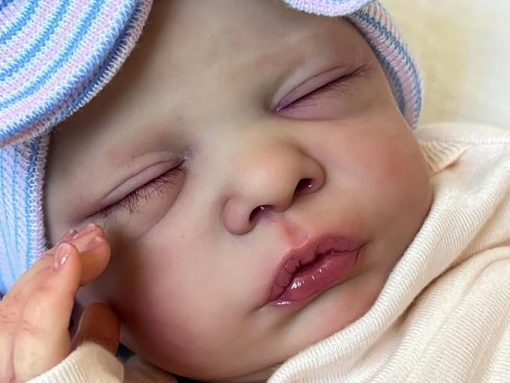 Zero Pam Reborn Baby Doll-20 in Realistic Baby Doll, 3D Painted Skin Cloth Body Posable Real Life Newborn Babies, Silicone Reborn Dolls with Accessories - Image 2