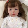 Pinky Reborn Baby Dolls.26 Inch Lifelike Toddler Girl Silicone Reborn Baby Newborn Doll with Clothes and Toy Accessories 4