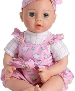 Adora Wrapped in Love Babies, 6-Piece Set Baby Doll with Voice Recorder Feature, Includes, Removable Outfit, Headband, Romper, Pacifier and Diaper, Birthday Gift For Ages 3+ – Precious
