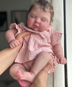 Pinky Reborn Realistic Baby Dolls 20 Inch Newborn Silicone Vinyl Baby Doll Real Preemie Lifelike Baby Doll Gift for Kids Age 3+ 2