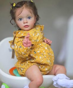 Lifelike Reborn Baby Dolls Girl 24 inch Reborn Doll Vinyl Reborn Toddler Dolls Realistic Baby Dolls Girl Real Life Toddlers Reborn Baby Doll Cloth Body Kids Birthday Xmas Gift