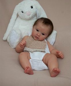 Zero Pam Reborn Baby Dolls 20 inch Realistic Reborn Baby Vinyl Dolls Soft Body with Hair Eyes Open Posable Baby Doll for Kids Age 3+ with Feeding Accessories 2