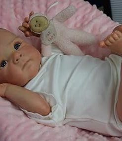 Life Like Reborn Baby Dolls – 18 Inch Soft Full Body Vinyl Realistic Newborn Baby Dolls Poseable Real Life Bebe Girl with Toy Accessories for 3+ Year Old Girls Kids 2