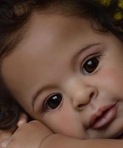 Pinky Reborn Baby Dolls Black,21 Inch African American Realistic Newborn Baby Dolls with Toy Accessories for Kids Age 3+ 2