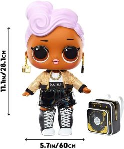 LOL Surprise Big B.B. (Big Baby) D.J. – 11″ Large Doll, Unbox Fashions, Shoes, Accessories, Includes Playset Desk, Chair and Backdrop 2