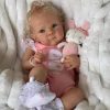 deAO 12 Inch Baby Doll Stroller Play Set,14 PCS Baby Doll Accessories with Foldable Doll Stroller,Crib,Play Mat,Doll Clothes and Travel Bag,Pretend Play Baby Care Toy Gift for 3 4 5 Girls 4