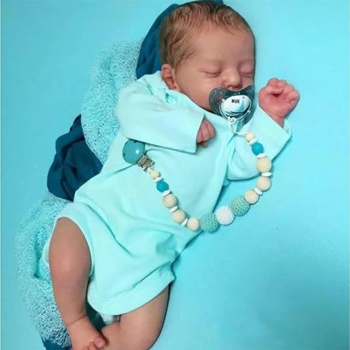 MYREBABY Reborn Doll - 17-Inch Realistic Newborn Baby Girl - Soft Vinyl Silicone - Sleeping Doll Gift Set - For Kids 3 Years and Up - Image 2